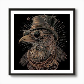 Steampunk Eagle 5 Art Print