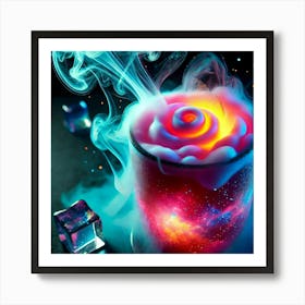 A Close Up Of Nebula Nectar, A Sweet, Glowing Dr Art Print