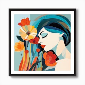 Flower girl 1 Art Print