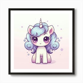 Cute Unicorn 63 Art Print