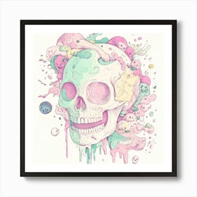 Skull Skull Skull Skull Skull Skull Skull Skull Skull 2 Art Print