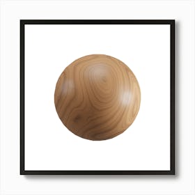 Wood Ball.4 Art Print