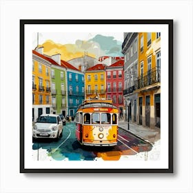 Lisbon Tram 3 Art Print