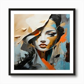 Abstract Of A Woman Art Print