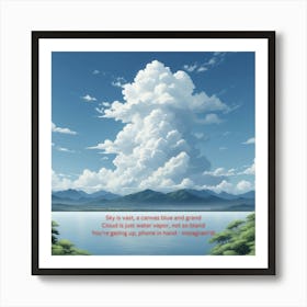 A Natural Canvas - Blue Sky Art Print