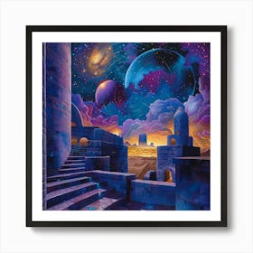 Galaxy In Space Art Print