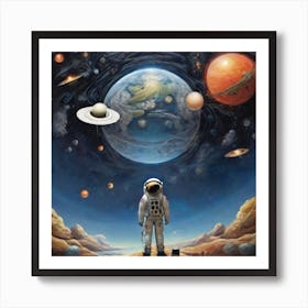 Space Traveler Art Print