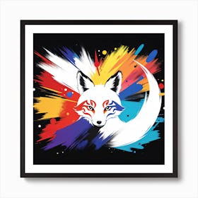 Fox Painting Art Print