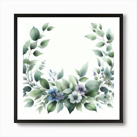 Floral Wreath Art Print