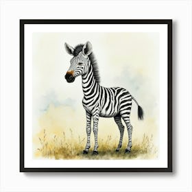 Zebra For Children Art Print