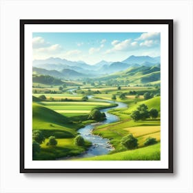 Landscape Wallpaper Art Print