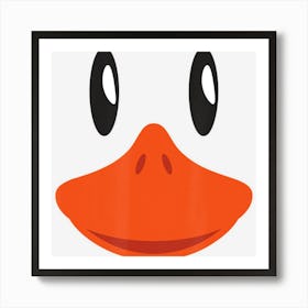 Cute Duck Face Awesome Halloween Costume Gif Art Print