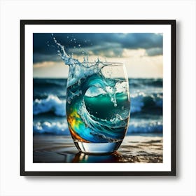 Glass Of Water Art Print