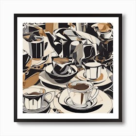 Coffee First  Art Print