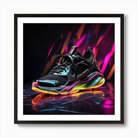 Glow In The Dark Sneakers 5 Art Print