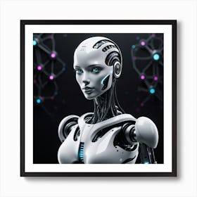 Cyborg Woman 46 Art Print