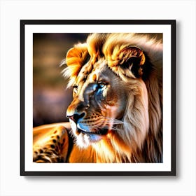 Lion Portrait 17 Art Print