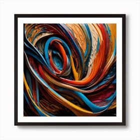 Abstract Swirl Painting Art Print