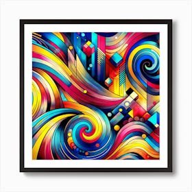 kinetic colour Art Print