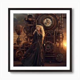 Stevie Nicks Steampunk Art Print