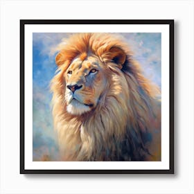 Lion Hyper Realistic Art Print