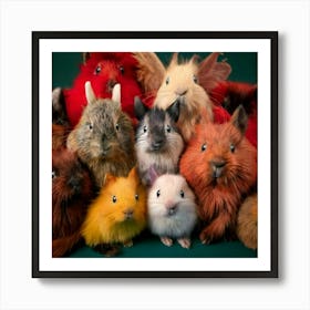 Firefly Group, Friendly, Fluffy, Creatures, Lies, Special Ability, Whimsical, Adorable, Quirky, Play (3) Art Print