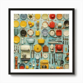 Kitchen Utensils Art Print