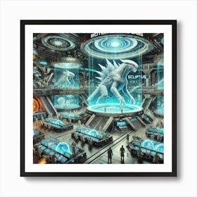 Biotechnological Labs 1024x1024 Art Print