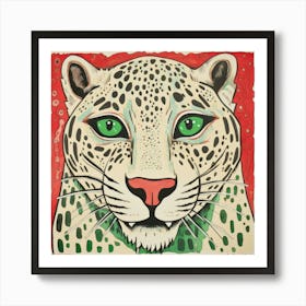 Abstract Snow Leopard 2 Poster