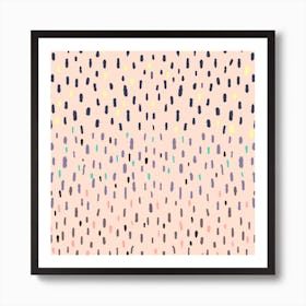 Rain Drop X Pink Sky Art Print