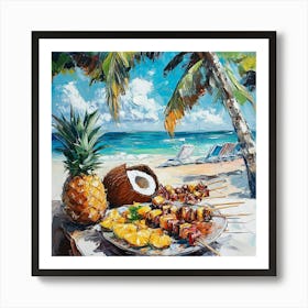 Day At The Beach Art Art Print