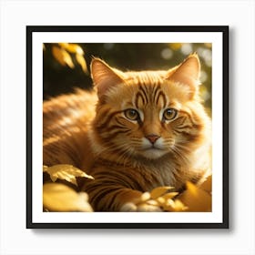 Orange Tabby Cat 1 Art Print
