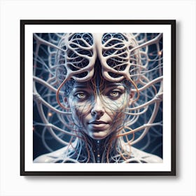 Cyborg Woman 114 Art Print