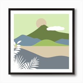 Landscape With Palm Trees 1 Art Print