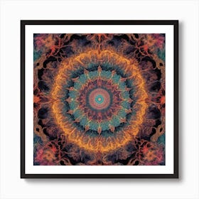 Psychedelic Mandala 3 Art Print