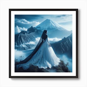 Muslim Bride In The Mountains Art Print