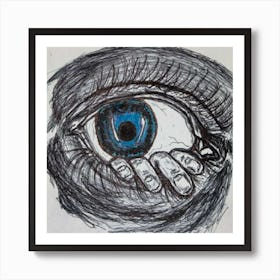 Eye open Art Print