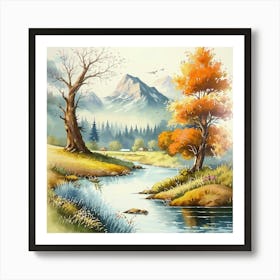 Autumn Landscape 1 Art Print