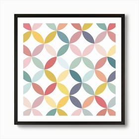 Abstract Geometric Circles Art Print
