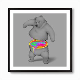 Rainbow Bear Art Print