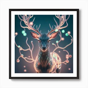 A legendary deer Art Print