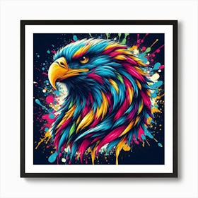 Colorful Eagle Art Print