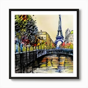 Paris Eiffel Tower Art Print