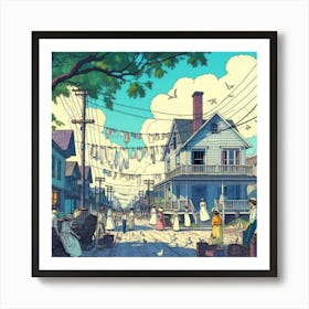 Street Scene Art Print