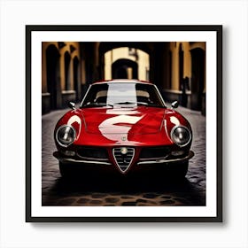 Alfa Romeo Car Automobile Vehicle Automotive Italian Brand Logo Iconic Performance Stylis Art Print