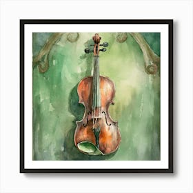 Violin Painting Art Print