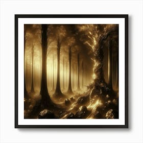 Dark Forest 33 Art Print