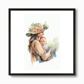 Mother And Baby Art Print