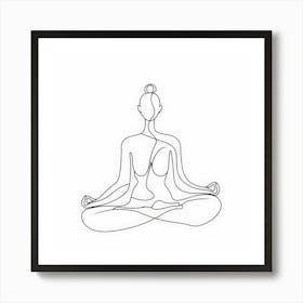 Meditating Woman 2 Art Print