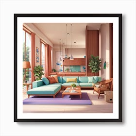 Modern Living Room 8 Art Print